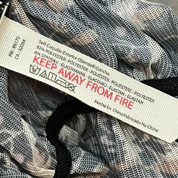 Free People Under It All Bodysuit black floral whimsy goth sheer mesh boho - Picture 9 of 10